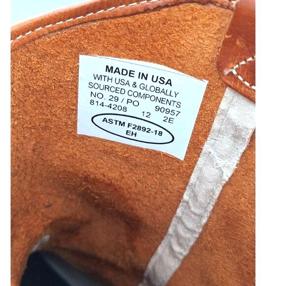 Mens Thorogood Work Boots Pre-Owned Steel Toe Size 12 EE - Picture 12 of 13